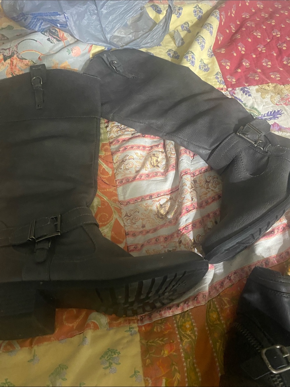 Over-the-Knee Buckle Riding Boots - rampage